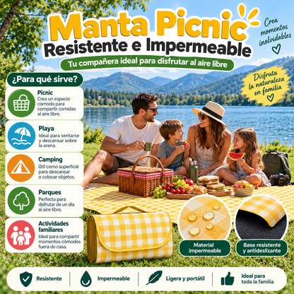 Manta Picnic Resistente e Impermeable