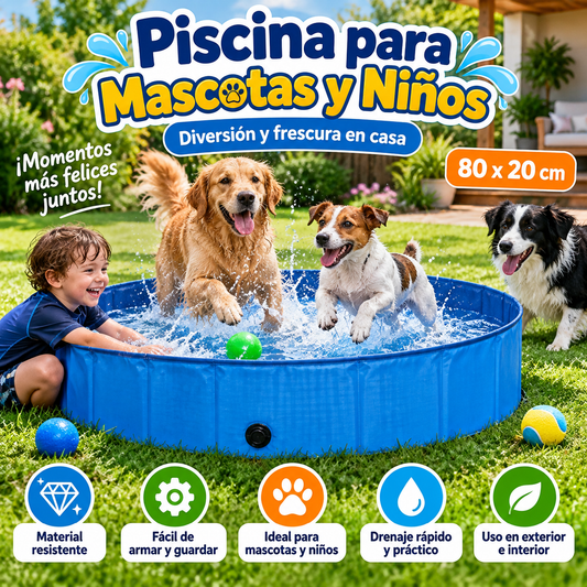 Piscina para Mascotas y Niños 80x20 cm