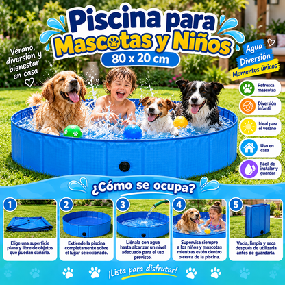 Piscina para Mascotas y Niños 80x20 cm