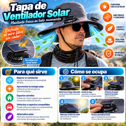Tapa de Ventilador Solar