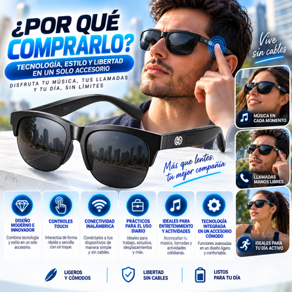 Lentes Inteligentes Inalámbricos Touch