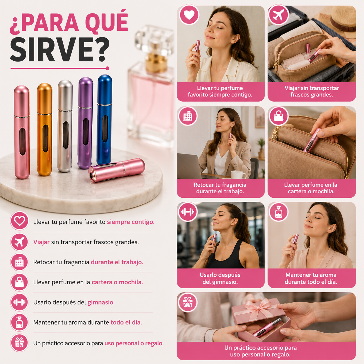 Lleva Tu Fragancia Favorita a Todas Partes