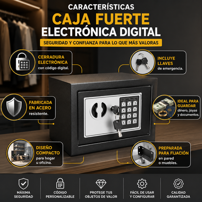 Caja Fuerte Electrónica Digital Saco