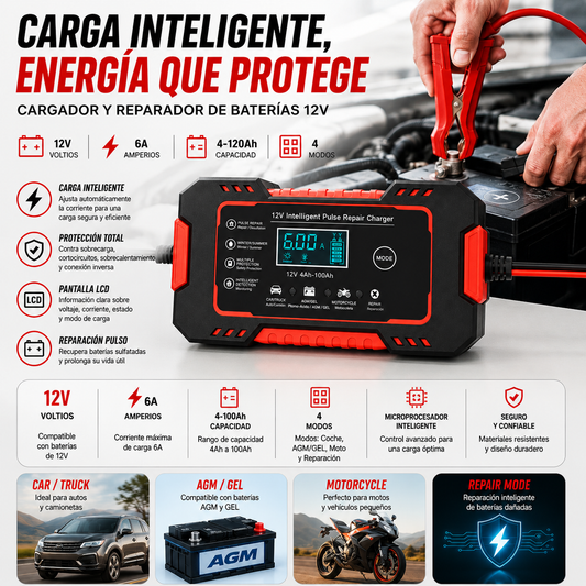 Cargador Reparador De Baterias