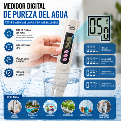 Medidor De Pureza Del Agua Tds