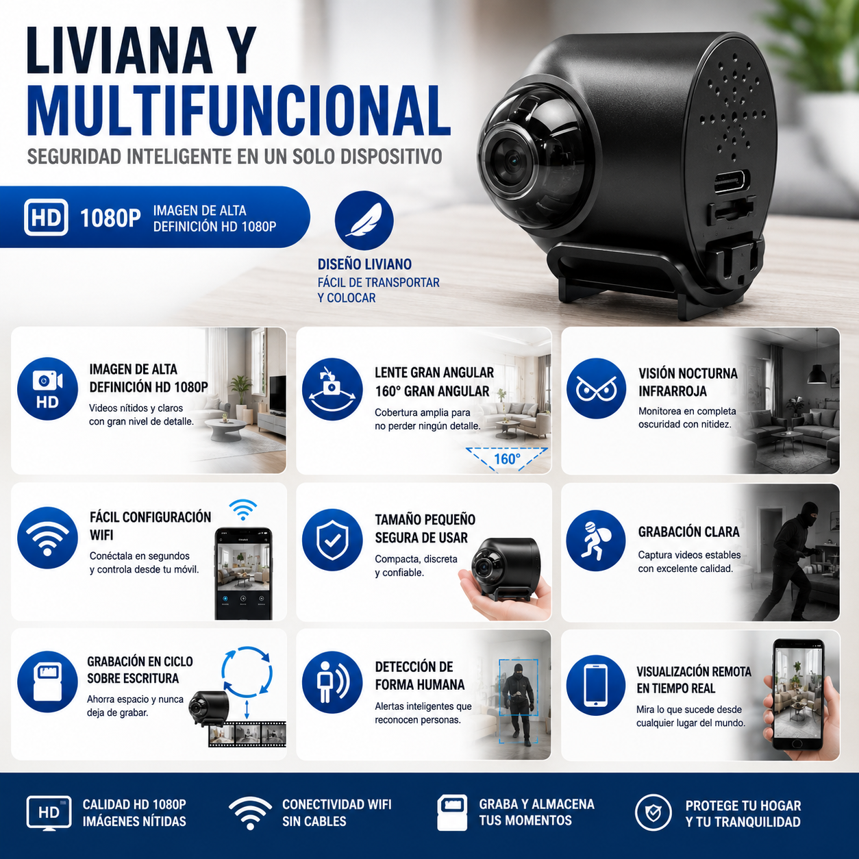 Mini Camara Hd 1080p Vision Nocturna