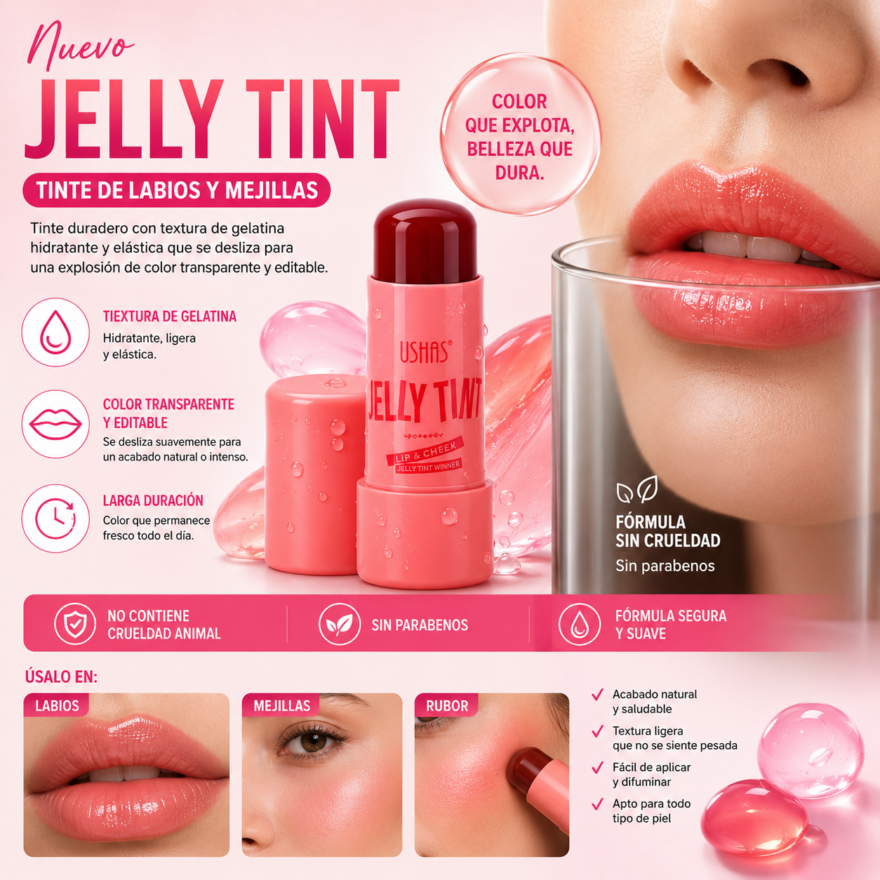 Tinta Labios Rubor Jelly Tinta Winner