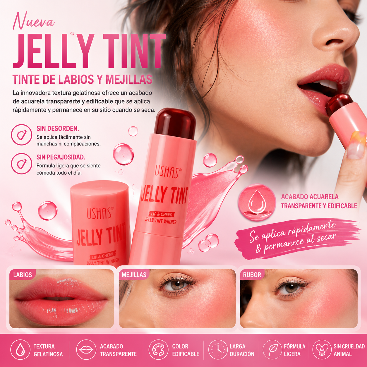Tinta Labios Rubor Jelly Tinta Winner