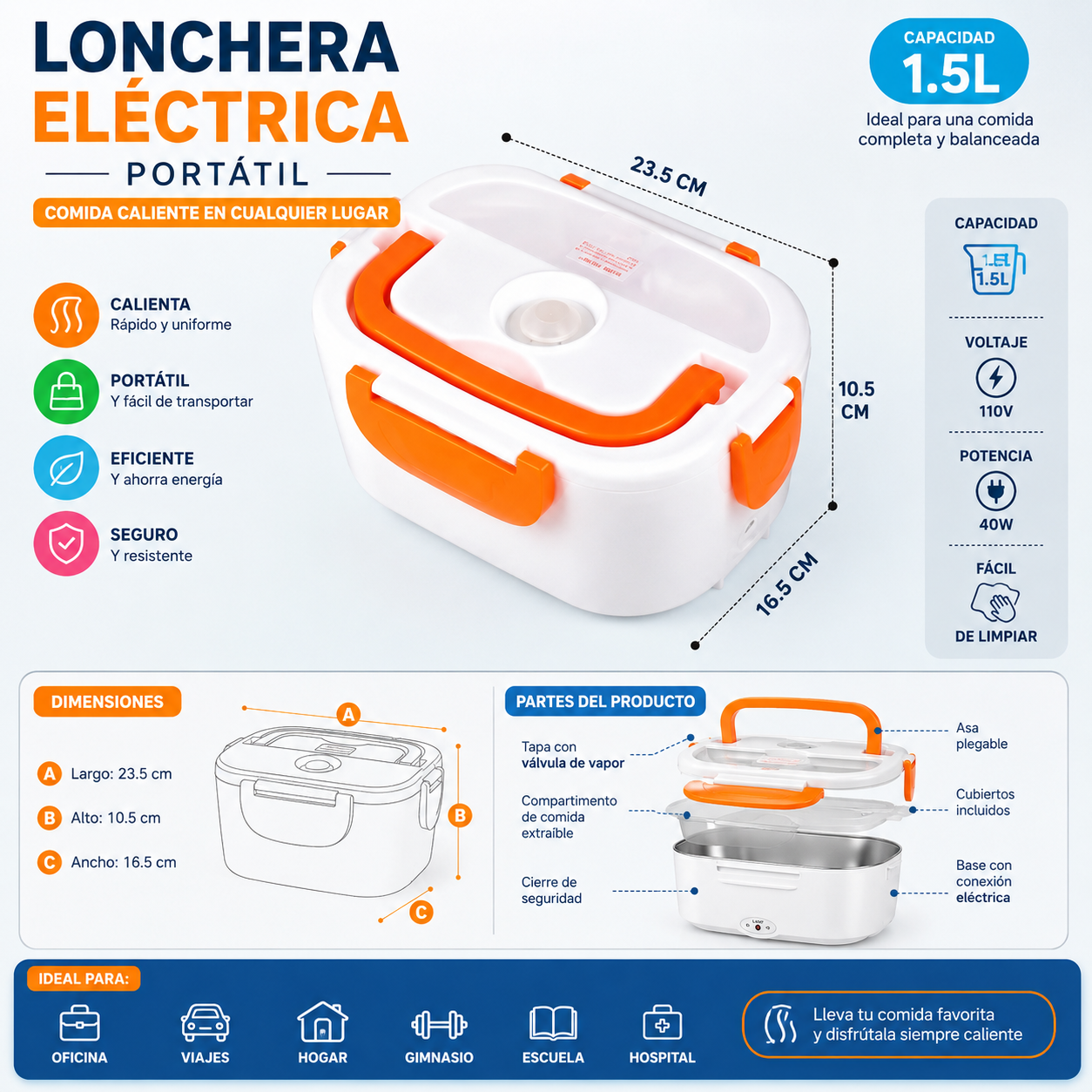 Lonchera Electrica Portatil