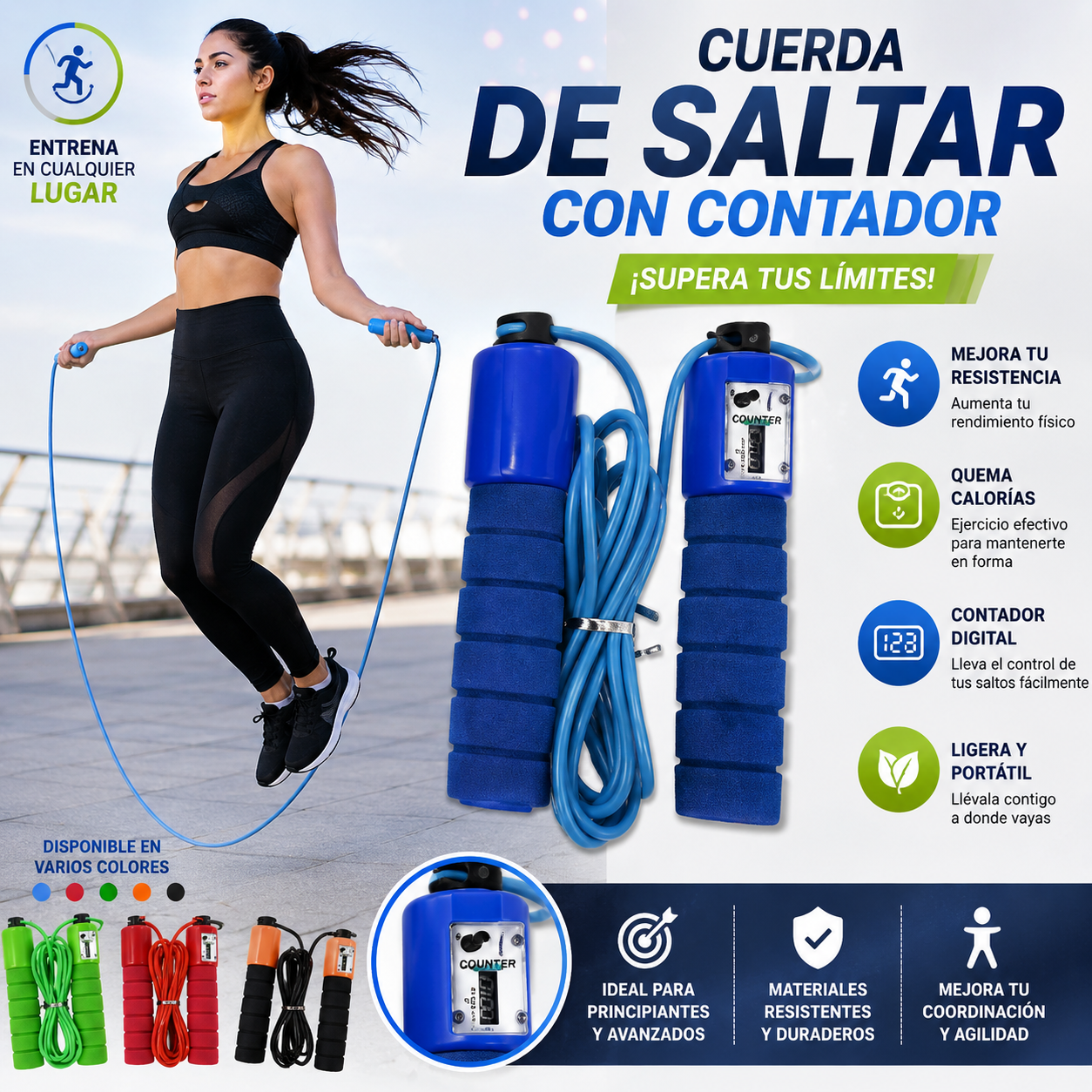 Cuerda De Saltar Con Contador
