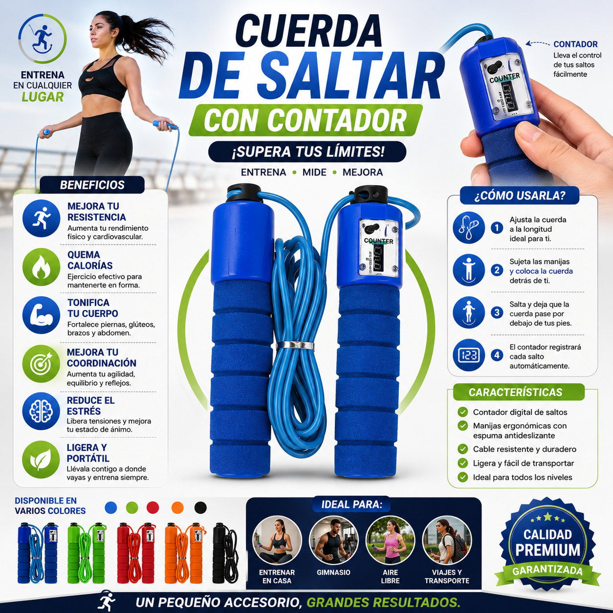 Cuerda De Saltar Con Contador