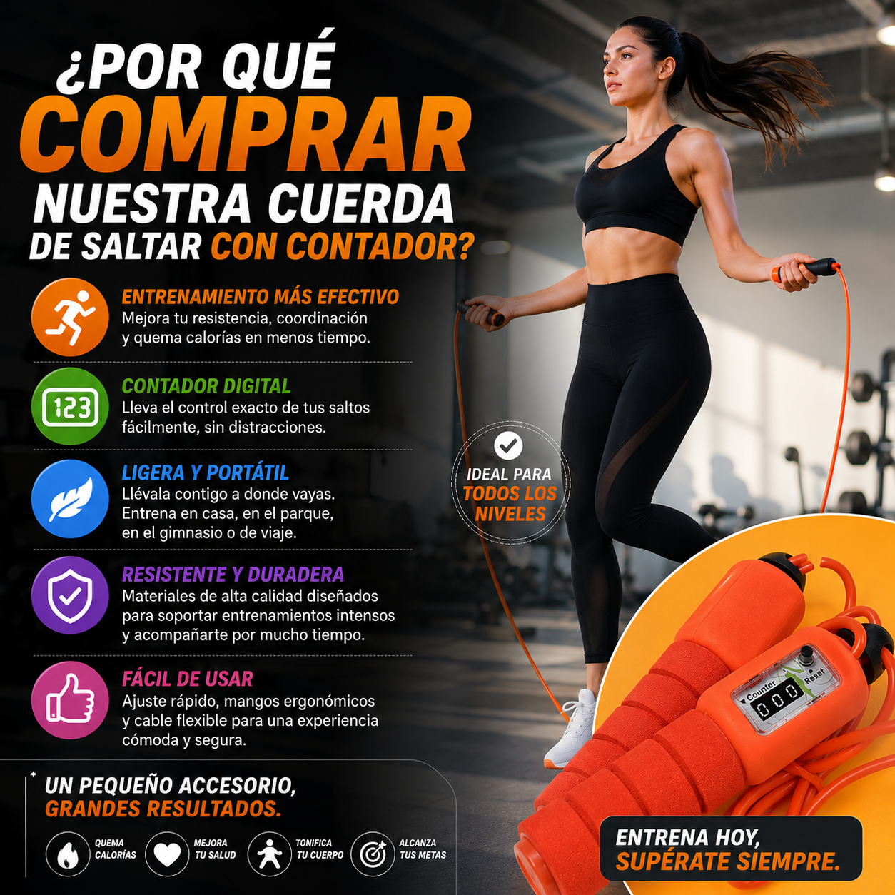 Cuerda De Saltar Con Contador