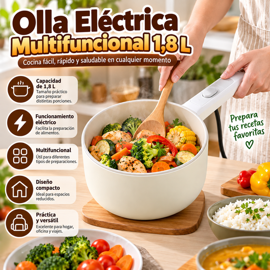 Olla Eléctrica Multifuncional 1,8 L