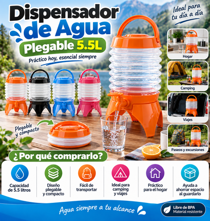Dispensador de Agua Plegable 5.5L