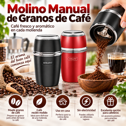 Molino Manual de Granos de Café Sokany