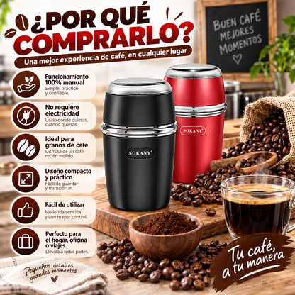 Molino Manual de Granos de Café Sokany