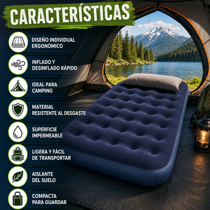 Cama inflable Camping Individual