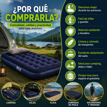 Cama inflable Camping Individual