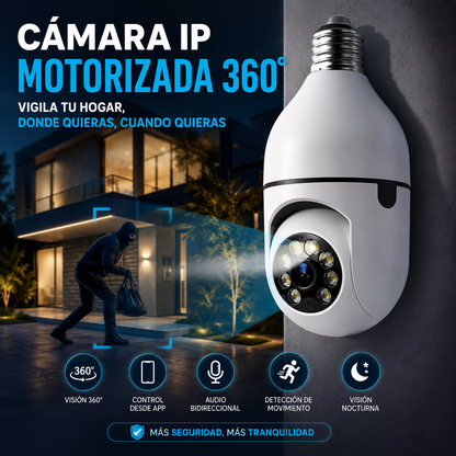 Camara Ip Motorizada 360 Con Soquete E