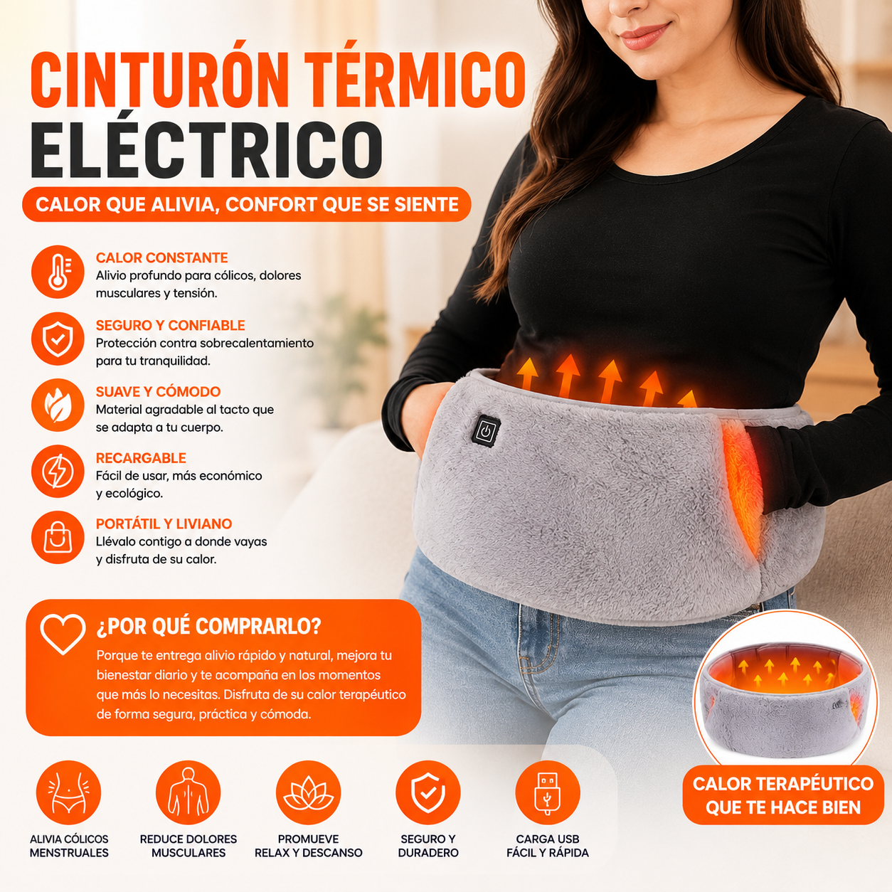 Guatero Eléctrico Almohadilla Térmica