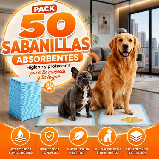 Pack 50 Sabanillas Absorbentes 60x60