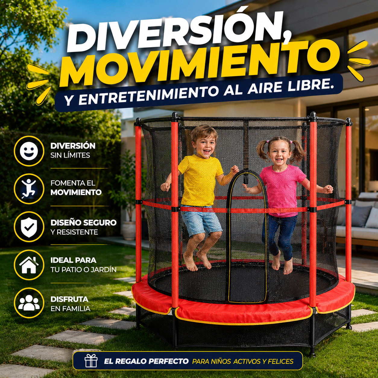 Cama Elástica Saltarina para Niños