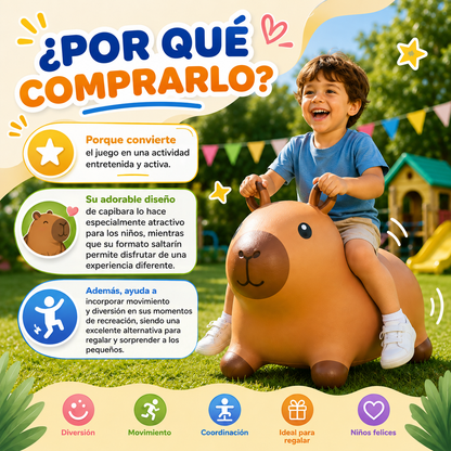 Capibara Saltarina Inflable para Niños