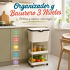 Organizador y Basurero de 3 Niveles