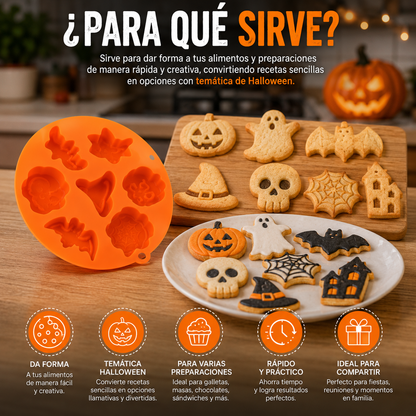 Set 7 Moldes Formas de Halloween