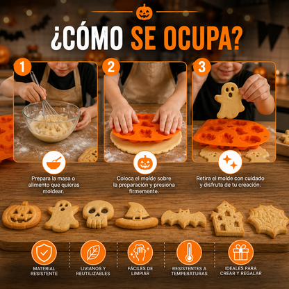 Set 7 Moldes Formas de Halloween