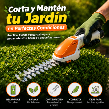 🌿 Podadora Recargable para Arbustos