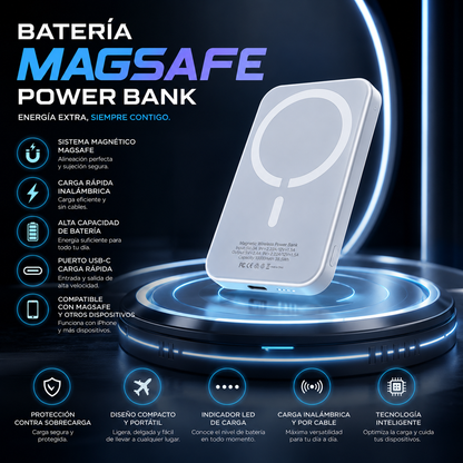 🔋 Batería Magsafe Power Bank 20.000 mAh para cargar tus dispositivos donde quieras