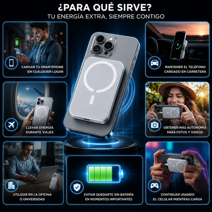 🔋 Batería Magsafe Power Bank 20.000 mAh para cargar tus dispositivos donde quieras