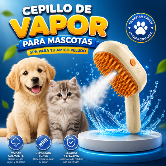 💫 ✨Cepillo de vapor para Mascotas-Spa para tu amigo peludo💫 ✨+ ENVÍO GRATIS 🚚