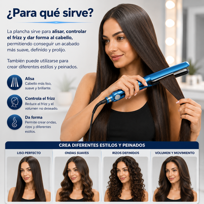 Plancha de Cabello Nano Titanium 450°F