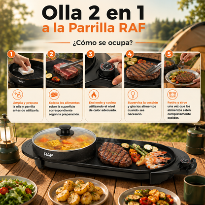 Olla 2 en 1 a la Parrilla RAF
