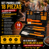 Set Parrillero Asado Maleta 18 Piezas