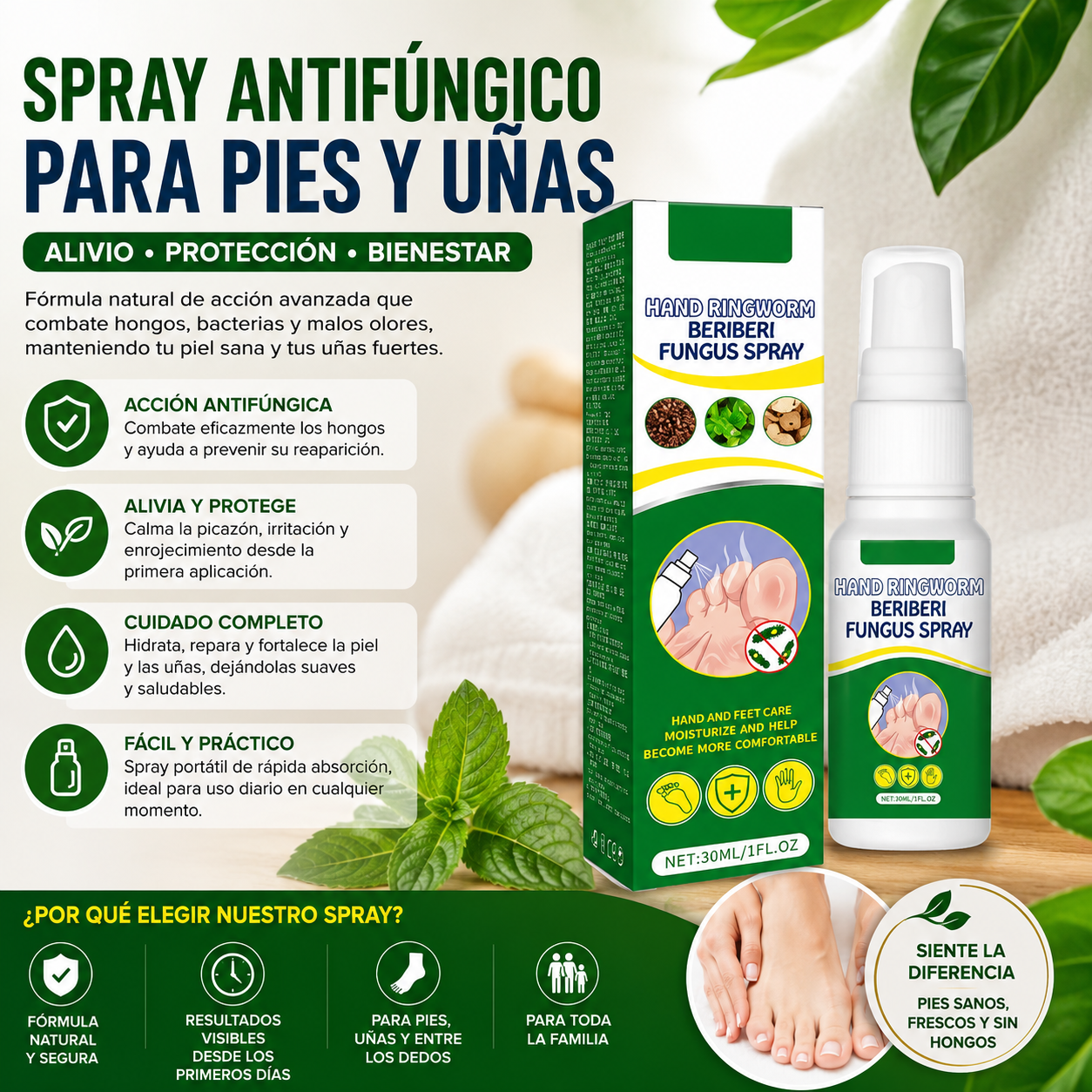 Spray Anti Hongos y Anti Picazón