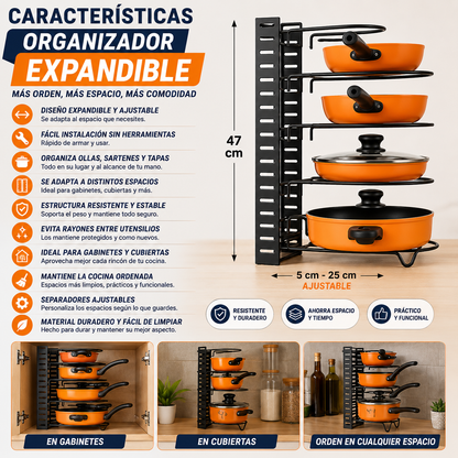 Organizador de Ollas Expandible