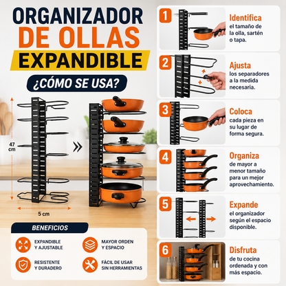 Organizador de Ollas Expandible