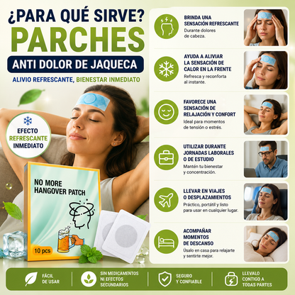 Parches Anti Dolor de Jaqueca
