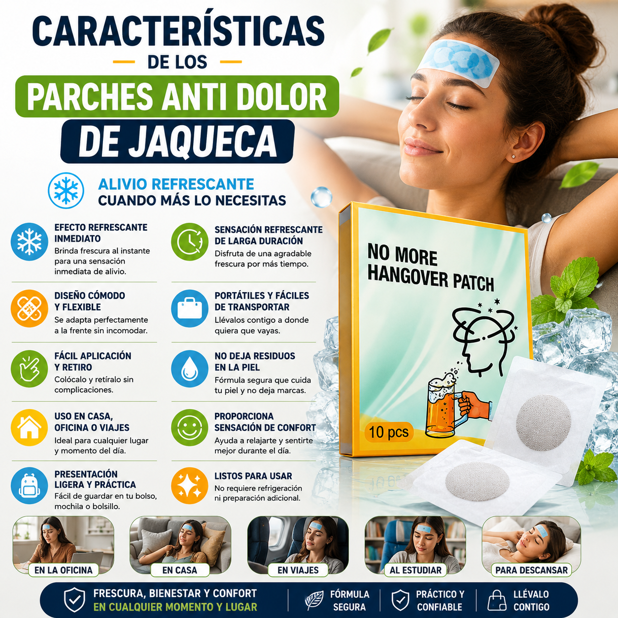 Parches Anti Dolor de Jaqueca