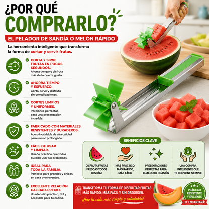 Pelador de Sandía o Melón Rápido
