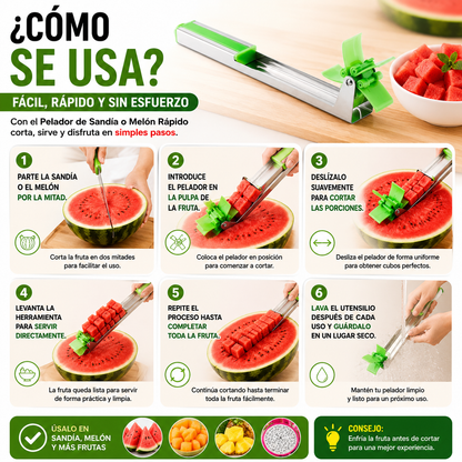 Pelador de Sandía o Melón Rápido