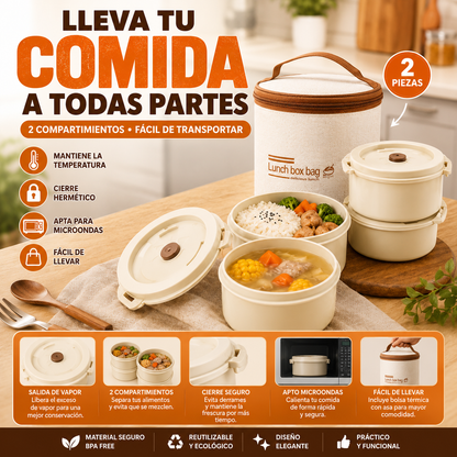 Lonchera 420 ml / 520 ml con Forro Térmico