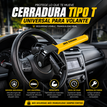 Cerradura Tipo T Universal para Volante