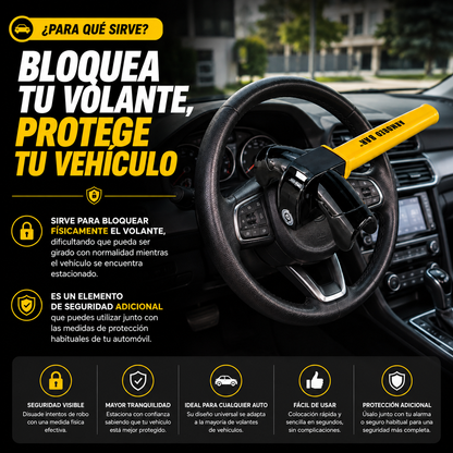 Cerradura Tipo T Universal para Volante