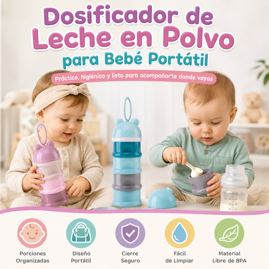 🍼 Dosificador de Leche en Polvo para Bebé Portátil