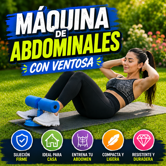 💪 Máquina de Abdominales con Ventosa