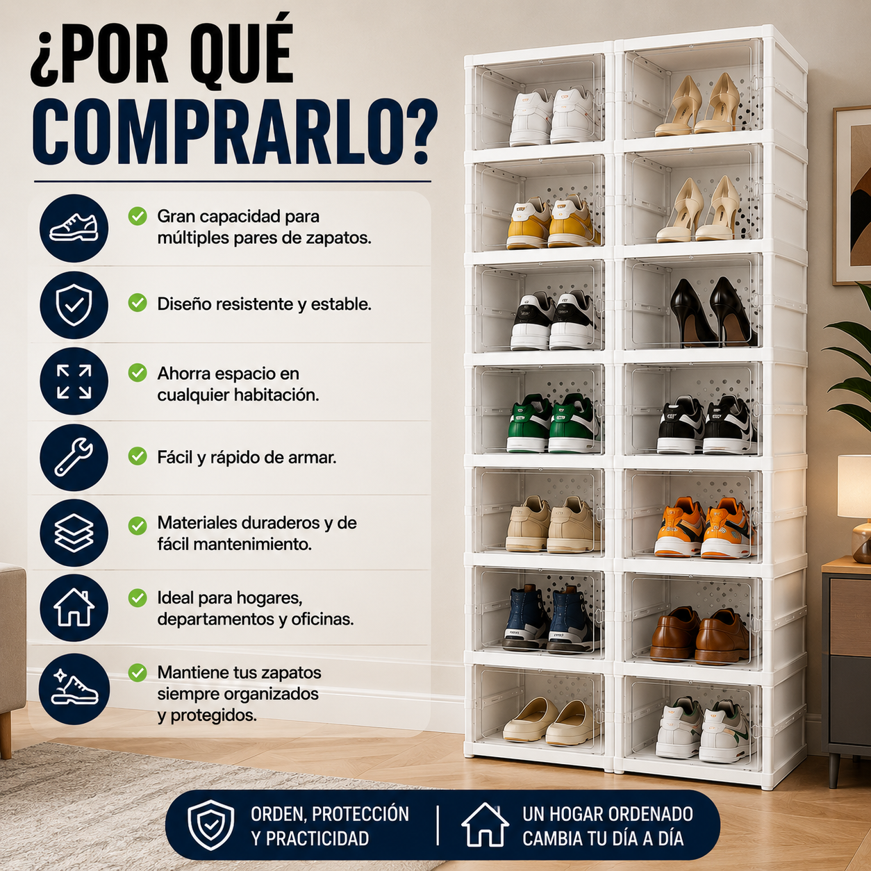 X Zapatero 6 Niveles Rígido